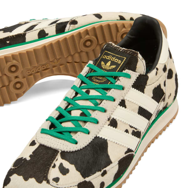 Сникерсы Adidas Sl 72 og, core black, off white & court green — фото 4