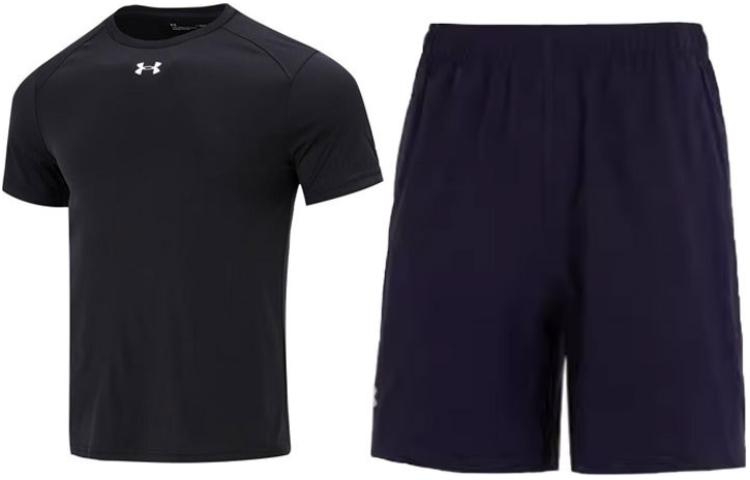 

Under Armour Повседневная спортивная мужская одежда черного и синего цветов