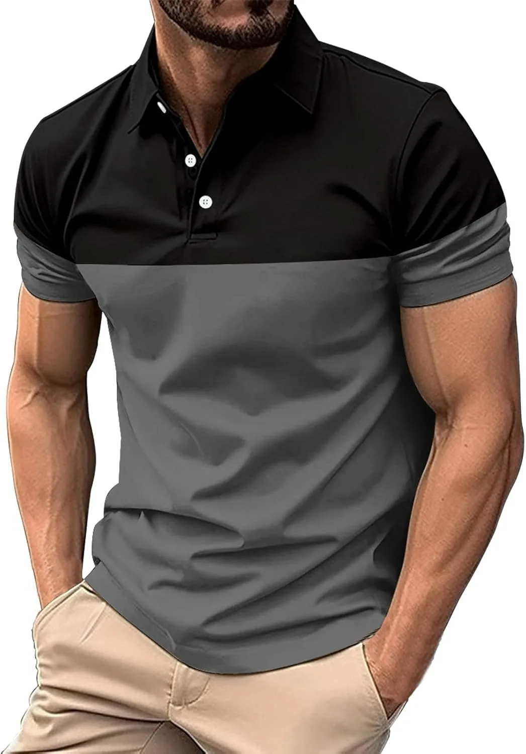 

Мужская поло Ymosrh с принтом, короткий рукав, размеры M-3XL