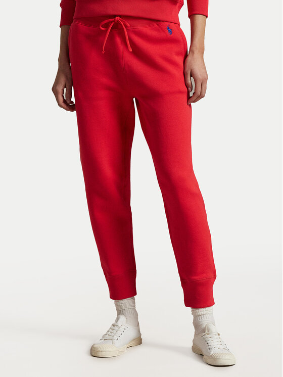 

Зауженные спортивные штаны 211949978023 Polo Ralph Lauren, красный