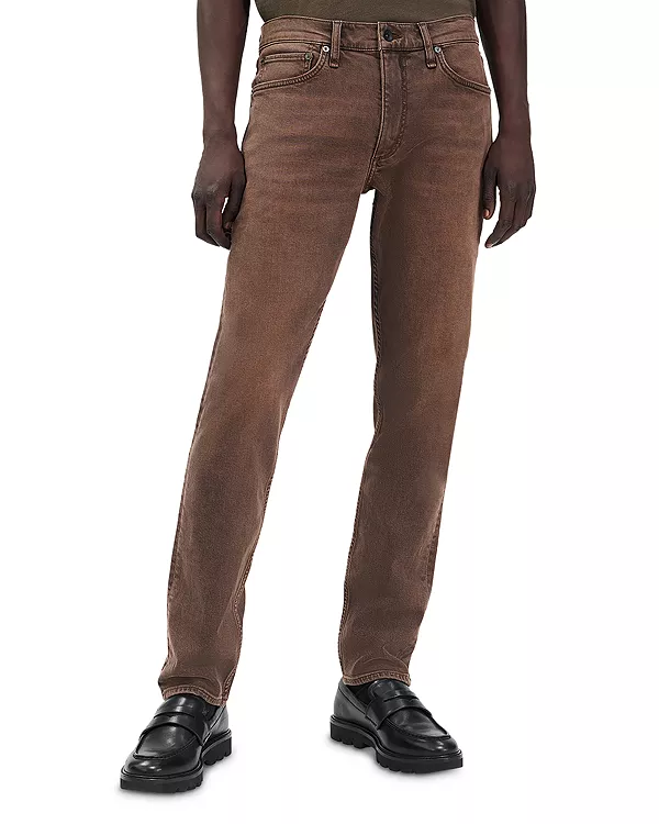 

Джинсы Slim fit 2 из натуральной эластичной ткани в цвете Brownstone Rag & Bone, коричневый