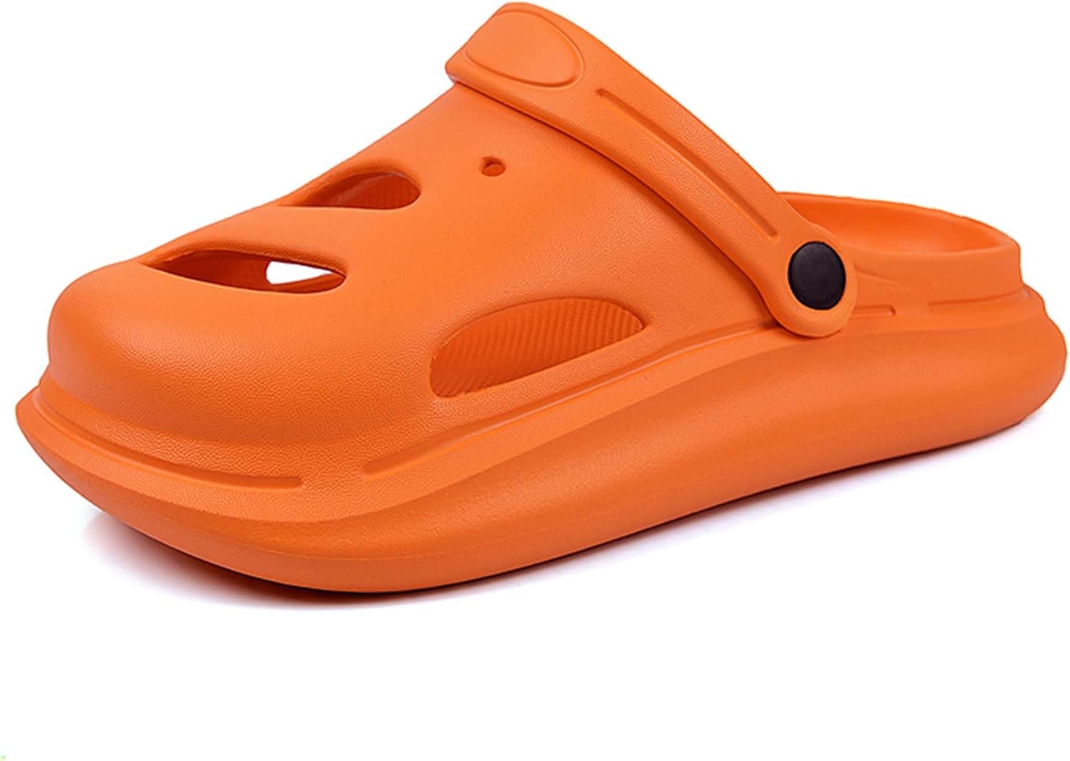 

Женские и мужские садовые туфли, дышащие, противоскользящие, медицинские сабо, сандалии, летние, для улицы и пляжа, с поддержкой свода стопы, регулируемые Generic, оранжевый