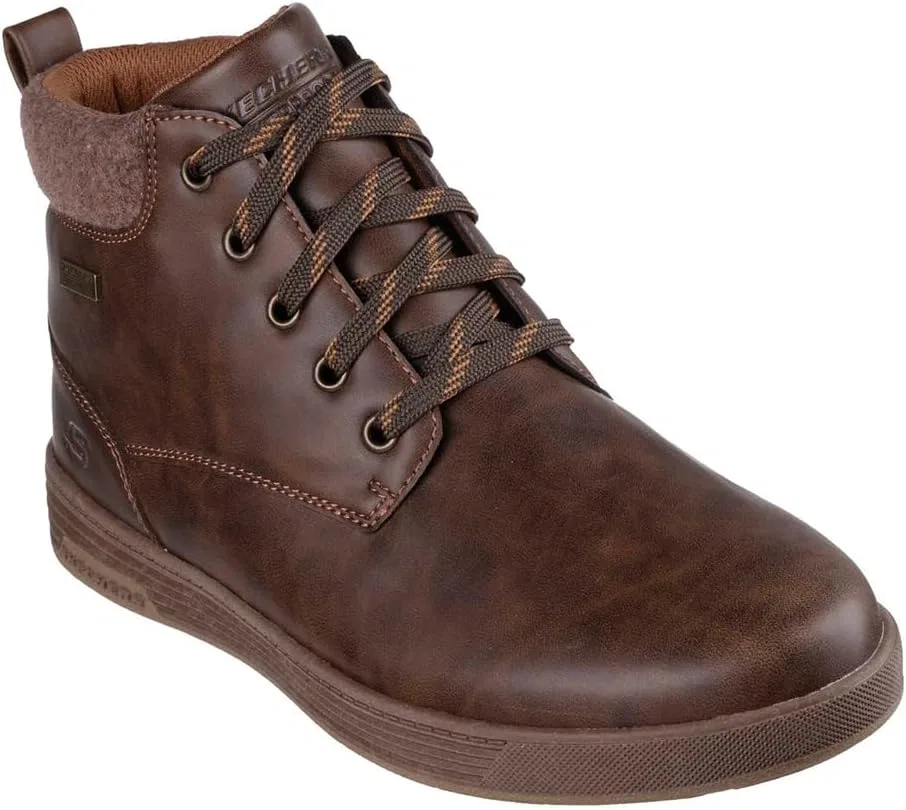 Туфли Skechers Garner Newick 210803 Men's Shoes, Brown — фото 3