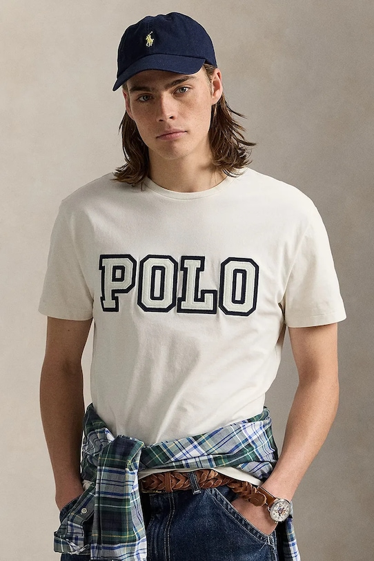 

Хлопковая футболка Polo Ralph Lauren, белый