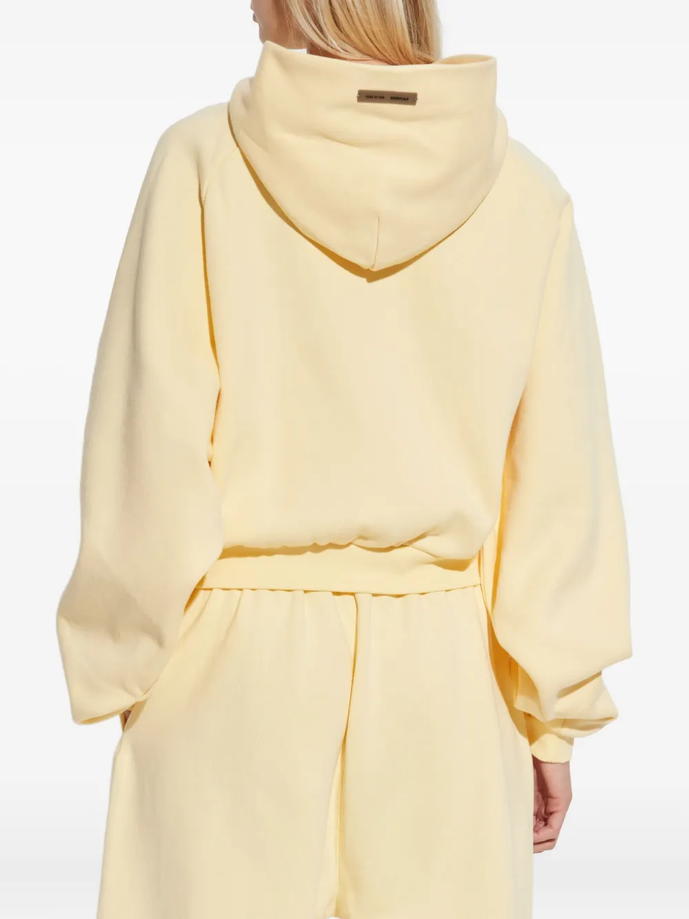 Худи с вышитым логотипом Fear Of God Essentials, желтый — фото 4