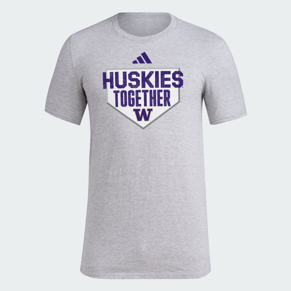 

Футболка Adidas Washington Huskies Dugout Postseason Tee, цвет Medium Grey Heather/Ncaa-Wtn-6vw