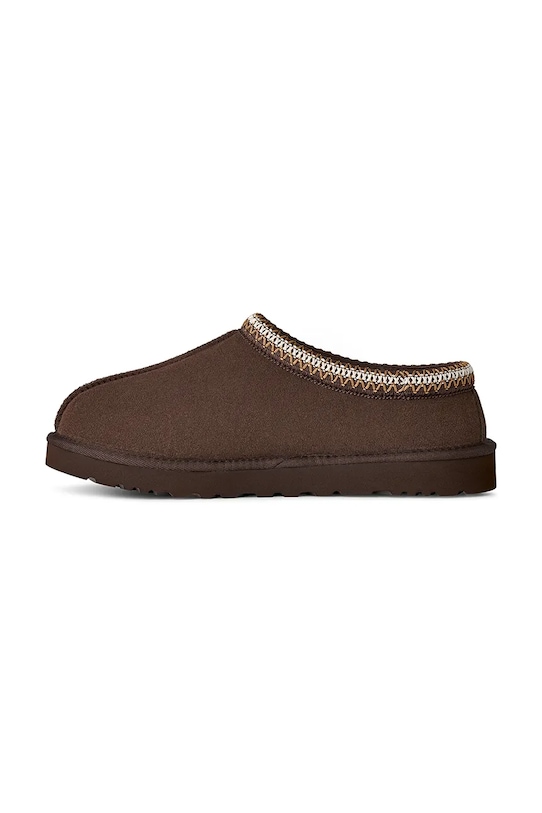Мужские тапочки Ugg Tasman II замшевые утепленные, темно-коричневый — фото 4