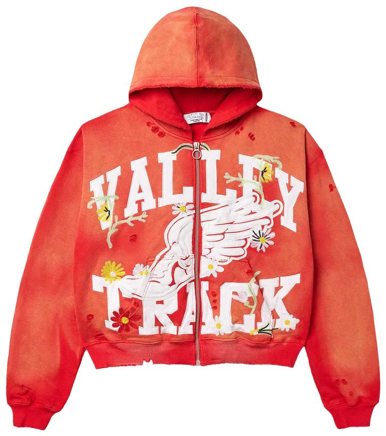 

Худи Vale Forever Garden Zip Up Hoodie 'Red', красный