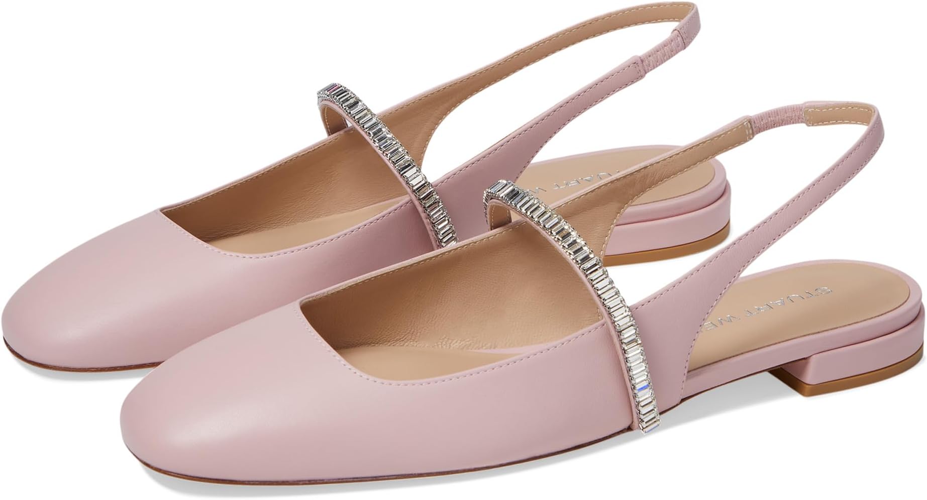 Балетки Stuart Weitzman Stefanie Slingback Flat, цвет Ballet/Clear