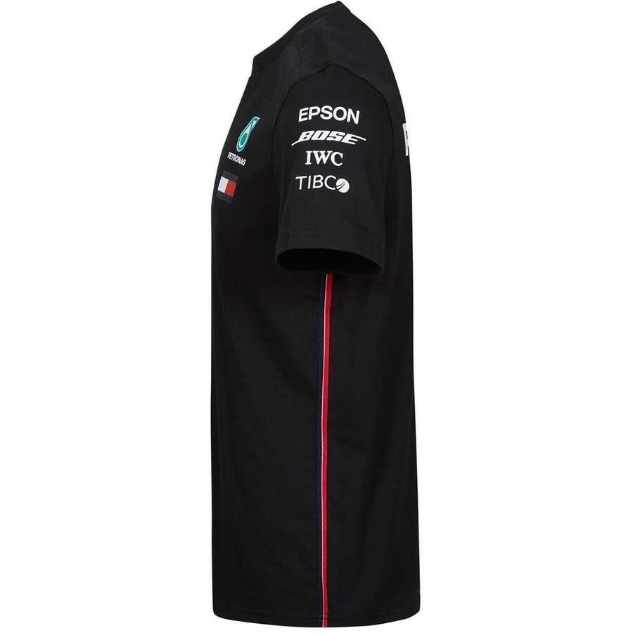 N+ MERCEDES-EQ FORMULA E TEAM EBIKES Футболка Mercedes Jr Mapm Rp Driver, черная, детская — фото 2