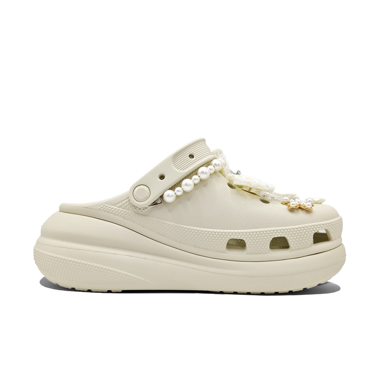 Crocs Кроссовки Crush Clog для женщин в цвете кость, цвет Bone — фото 2
