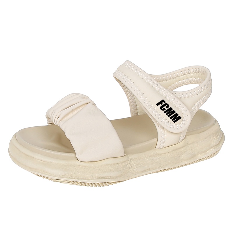 

Дышащие нескользящие низкие сандалии для детей FCMM, экрю