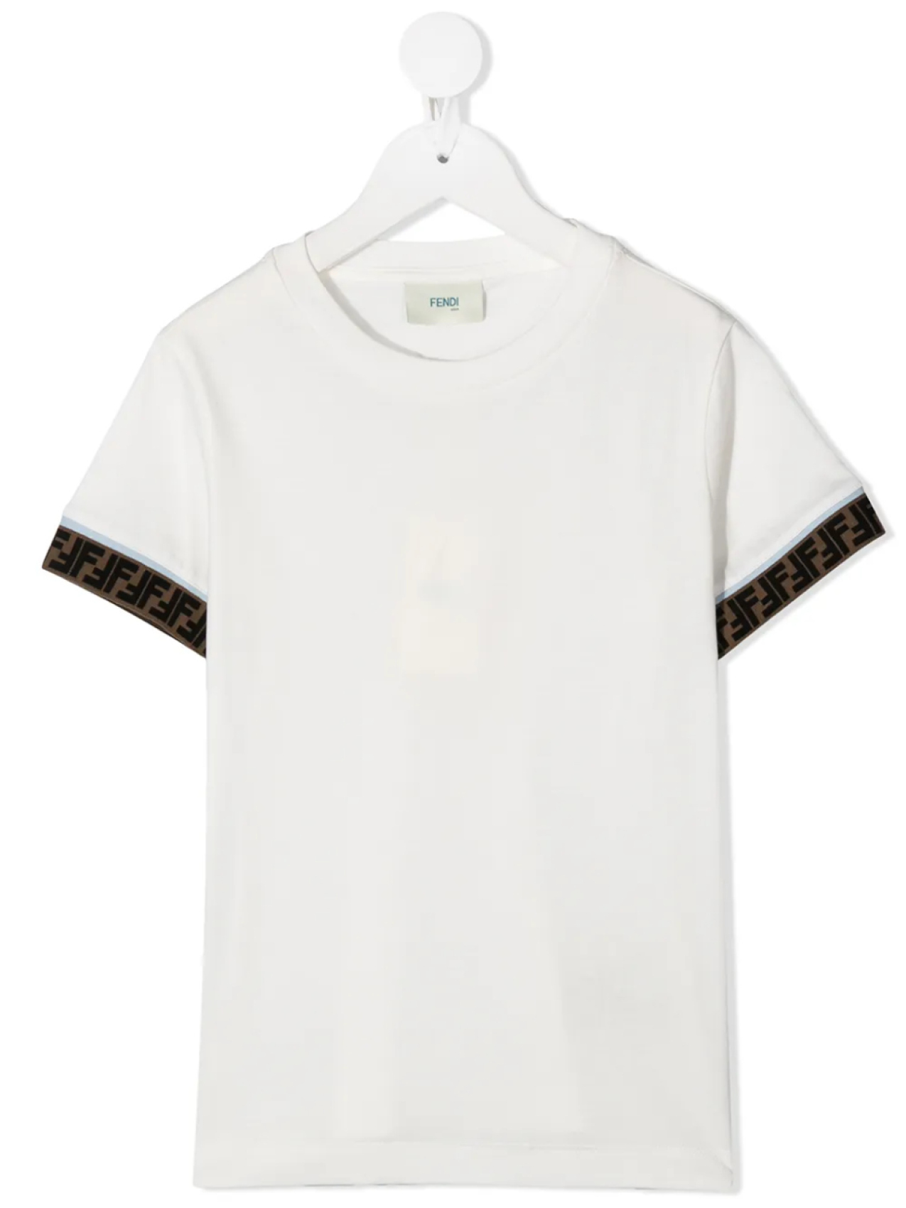 

Футболка с логотипом FF Fendi Kids, белый