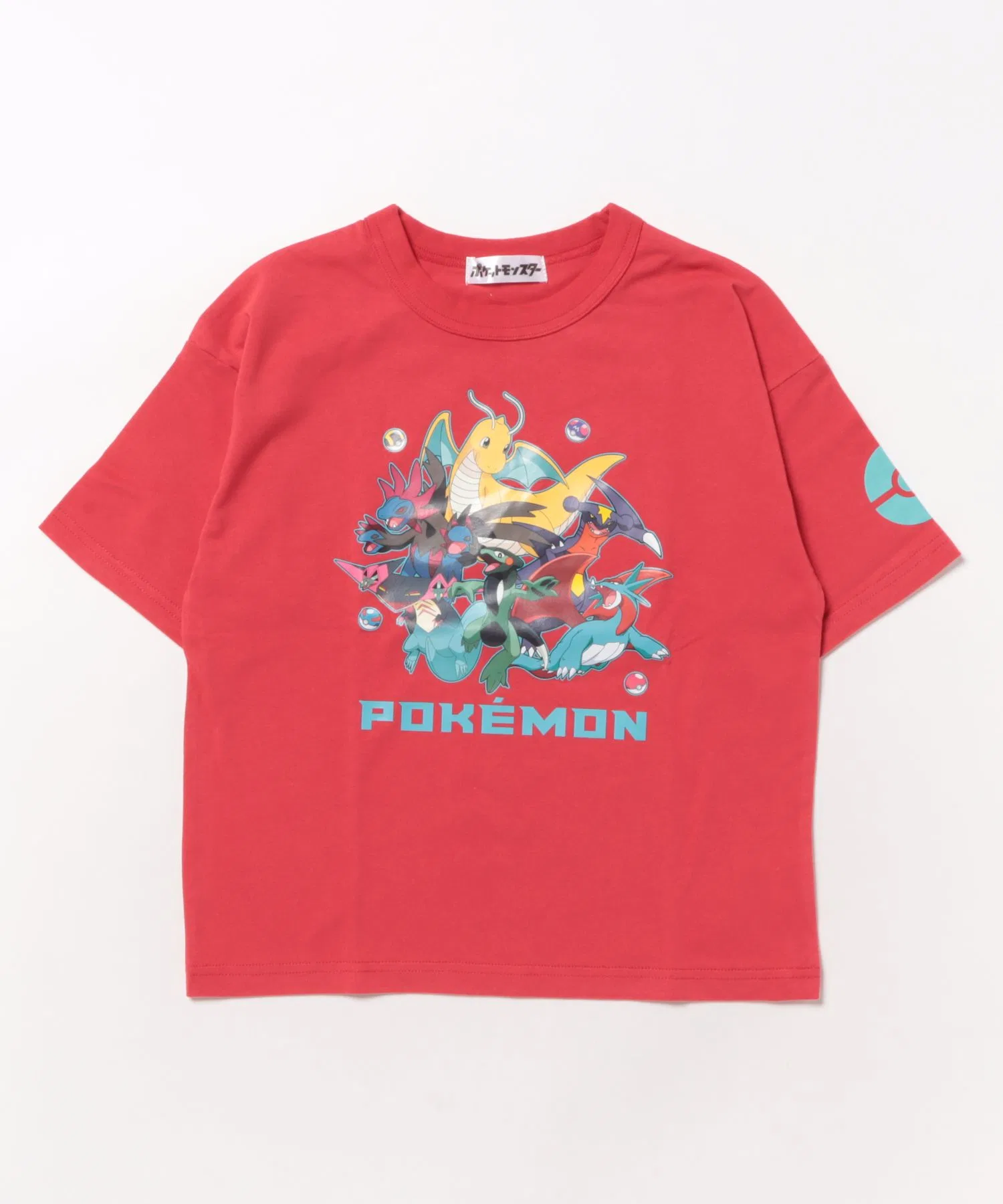 Детская футболка с принтом Pokémon Right-on красная