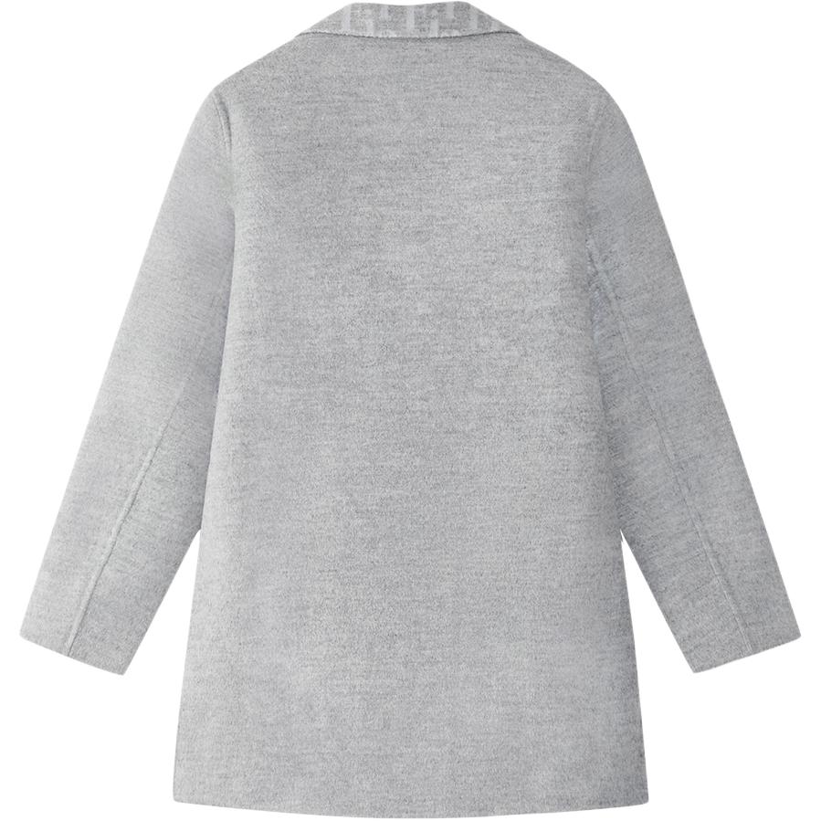 Однотонное нейлоновое пальто для детей, осень-зима Fila Kids, темный ink heather серый — фото 3