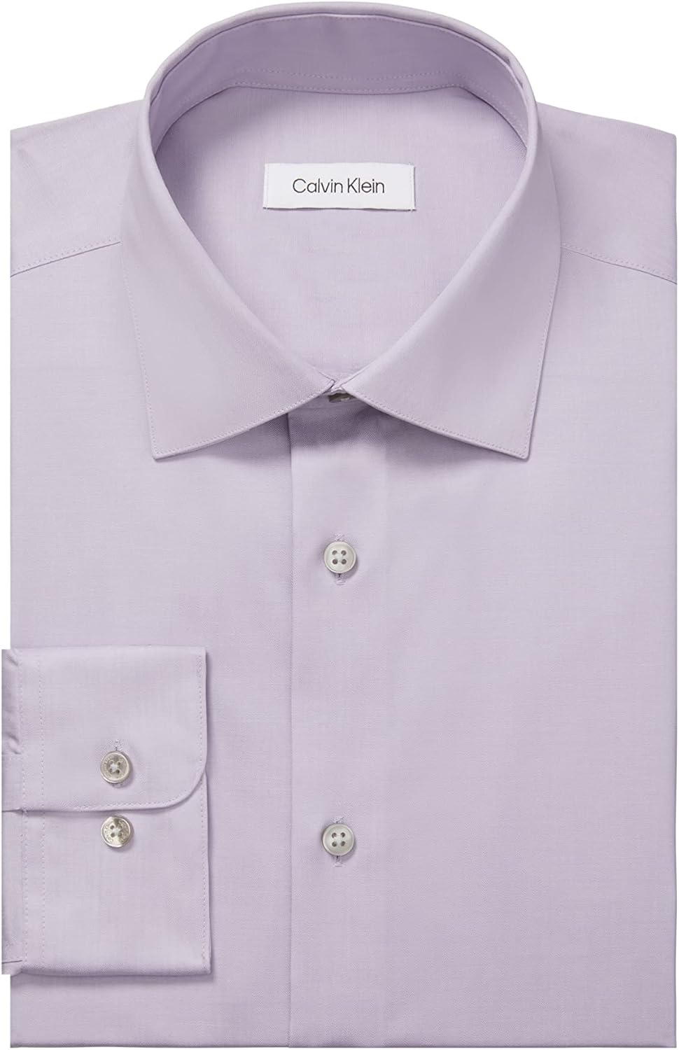 Мужская рубашка Calvin Klein Slim Fit с нескользящим воротником-«елочкой», Purple — фото 3