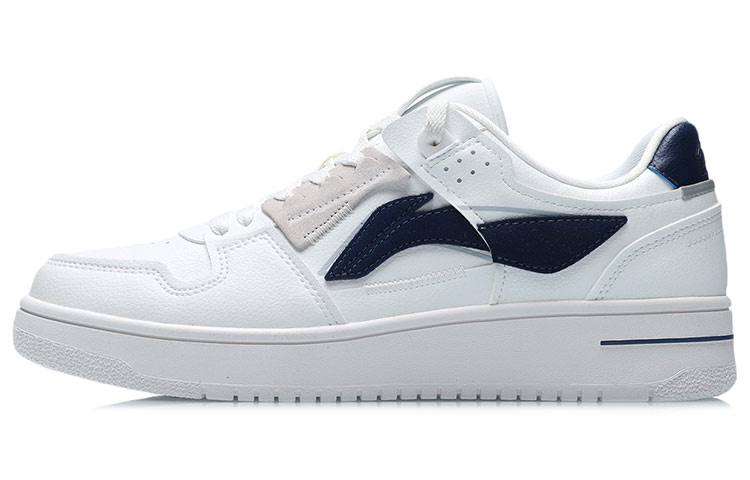 

LINING Скользящие, устойчивые к истиранию, сбалансированные, легкие низкие кроссовки для скейтборда Tianji мужские white blue