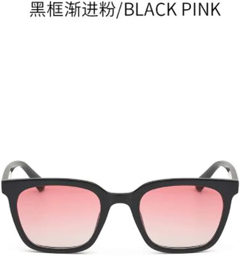 

Солнцезащитные очки в стиле ретро квадратной формы для женщин, бежевые, с круглым оправой и защитой от УФ-излучения Weloveushop, Black Frame Progressive Powder