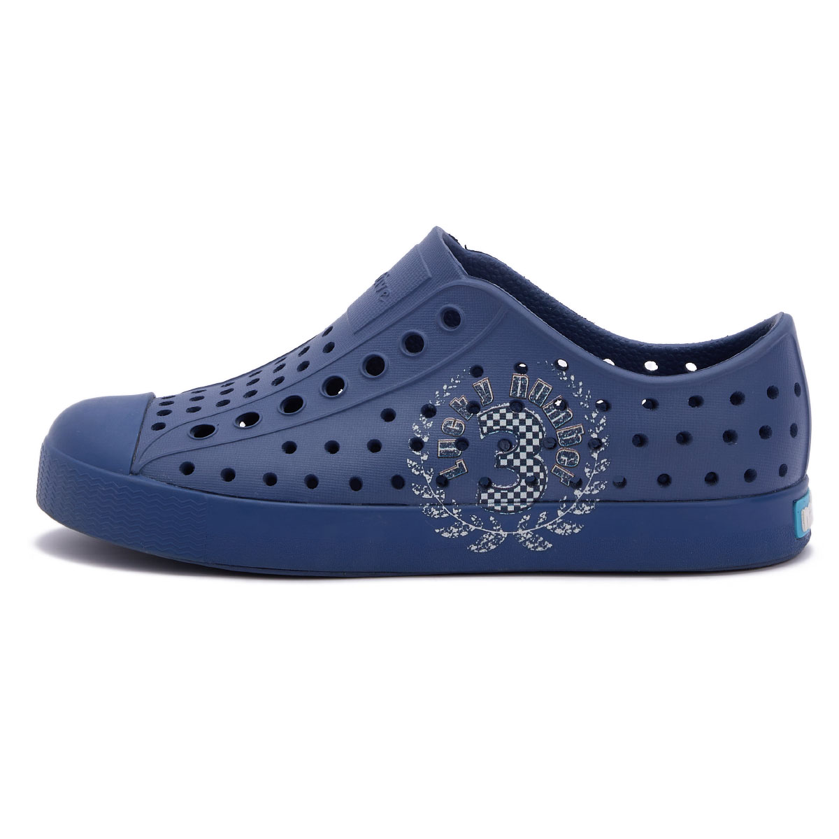 Детские сандалии Jefferson нескользящие водонепроницаемые дышащие легкие Navy Blue Kids' Native Shoes, Navy Blue | Lucky Numbers | Navy Blue — фото 2