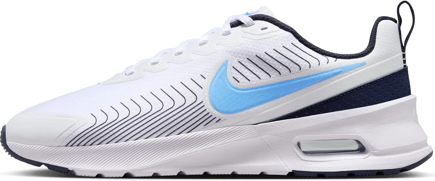 Мужские кроссовки Nike Air Max Nuaxis FD4329, White University Blue Obsidian Obsidian