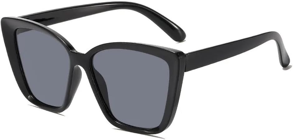 

Модные солнцезащитные очки с защитой от УФ-излучения для мужчин и женщин, стильные очки «кошачий глаз» для активного отдыха и путешествий, винтажные ретро-очки, сверхлегкие солнцезащитные очки HYYZZC, Black