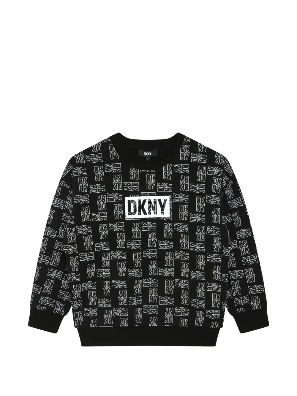 

Толстовка с логотипом Dkny Kids, черный