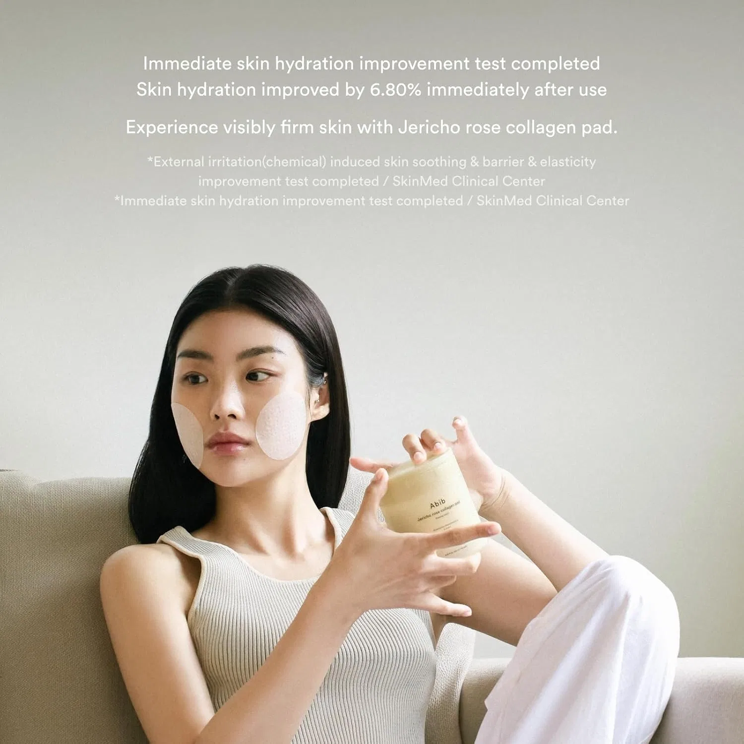 Тоник Abib — Корейские антивозрастные тонер-пэды Jericho Rose Collagen Pad Firming Touch — фото 3
