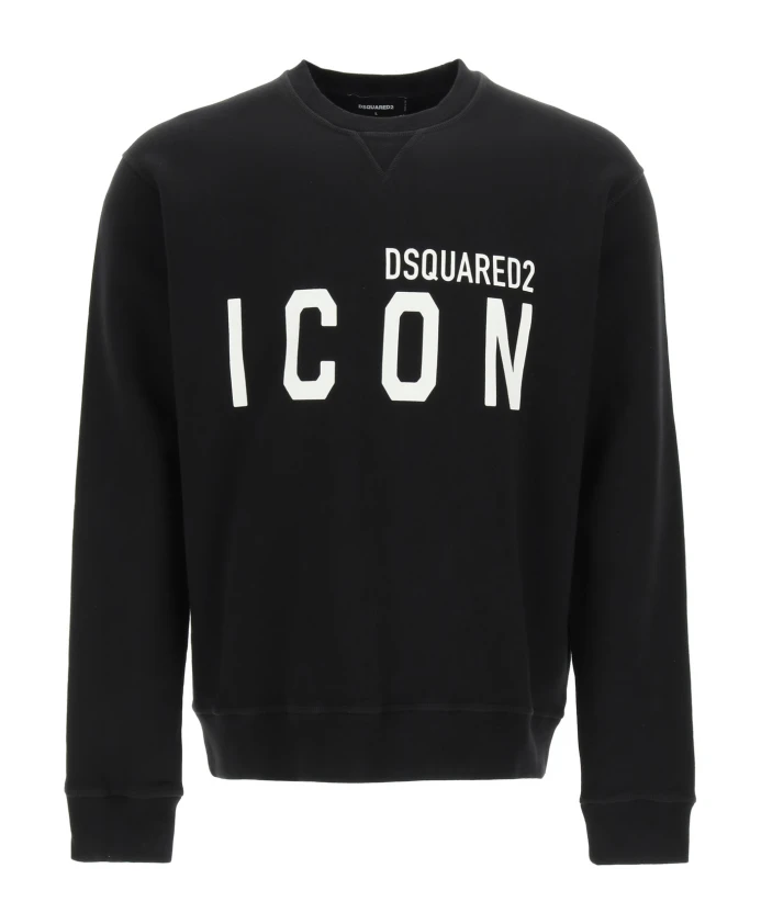 

Толстовка Icon с круглым вырезом и логотипом Dsquared2, черный