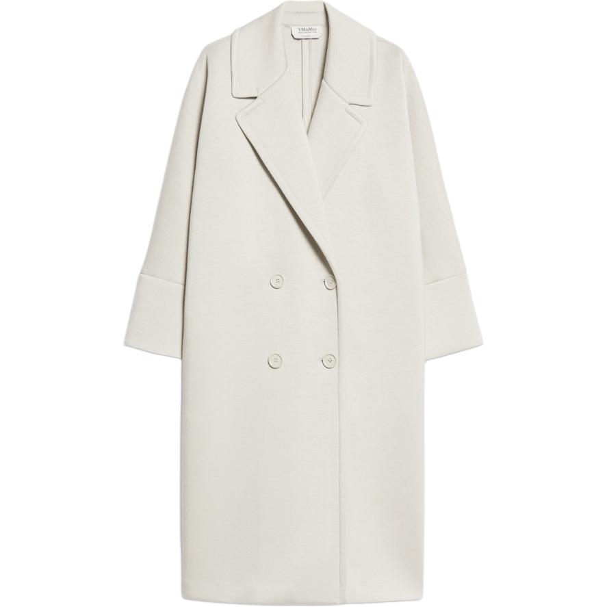 

Двубортное пальто с длинными рукавами 'S MAX MARA, Белое