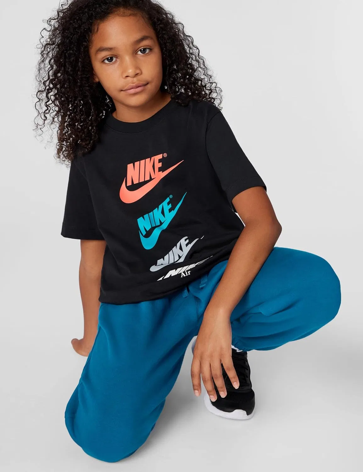 Футболка Nike Club Futura Repeat, черный — фото 2