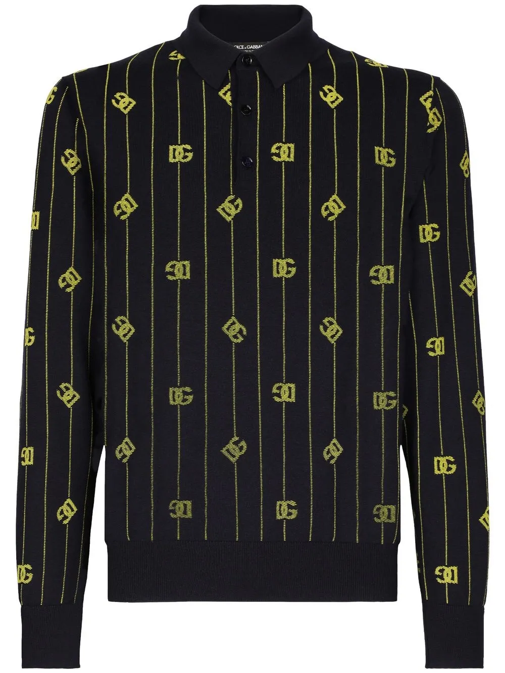 

Рубашка поло с логотипом DOLCE & GABBANA, черный