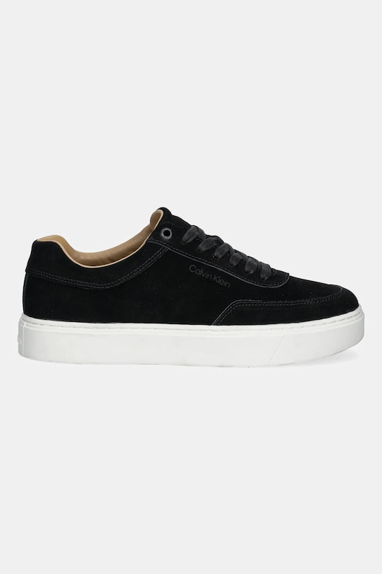 Замшевые кроссовки Clean Cup Low Laceup Oxf Su Calvin Klein, черный — фото 2