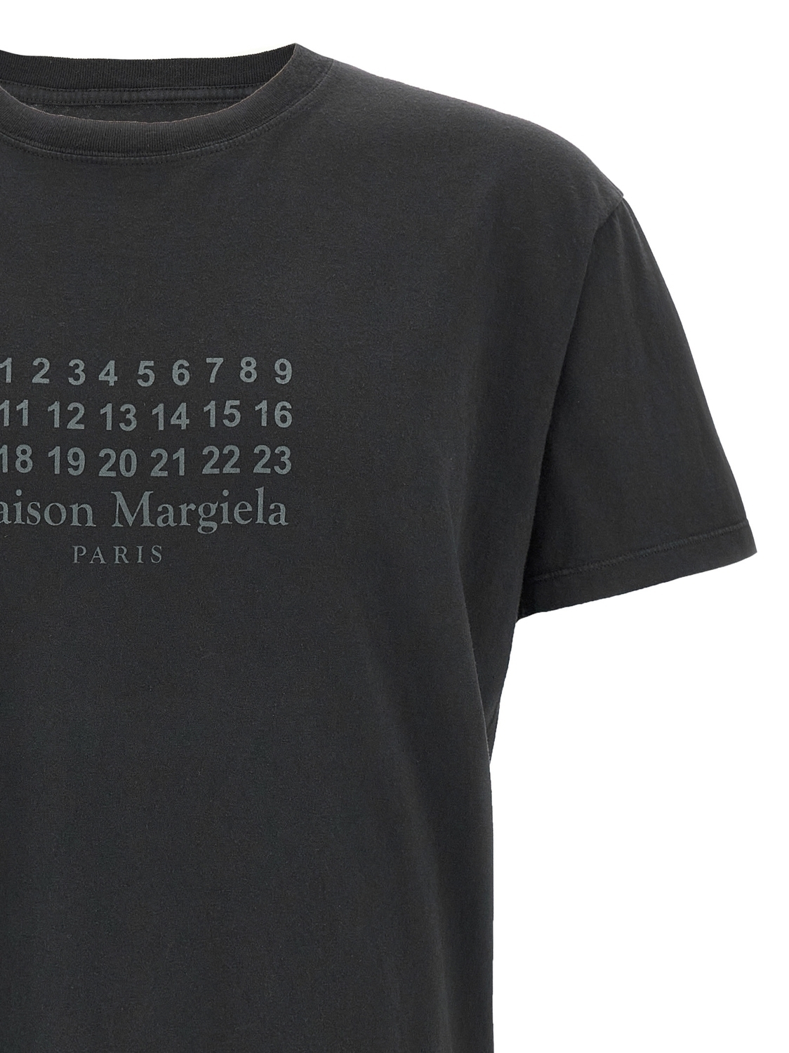 Футболка с числовой подписью MM6 MAISON MARGIELA, черный — фото 3