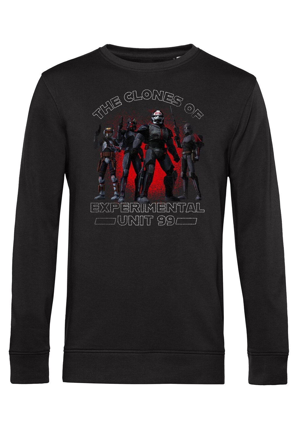 

Толстовка STAR WARS: THE BAD BATCH UNIT 99 CLONES Star Wars, черный