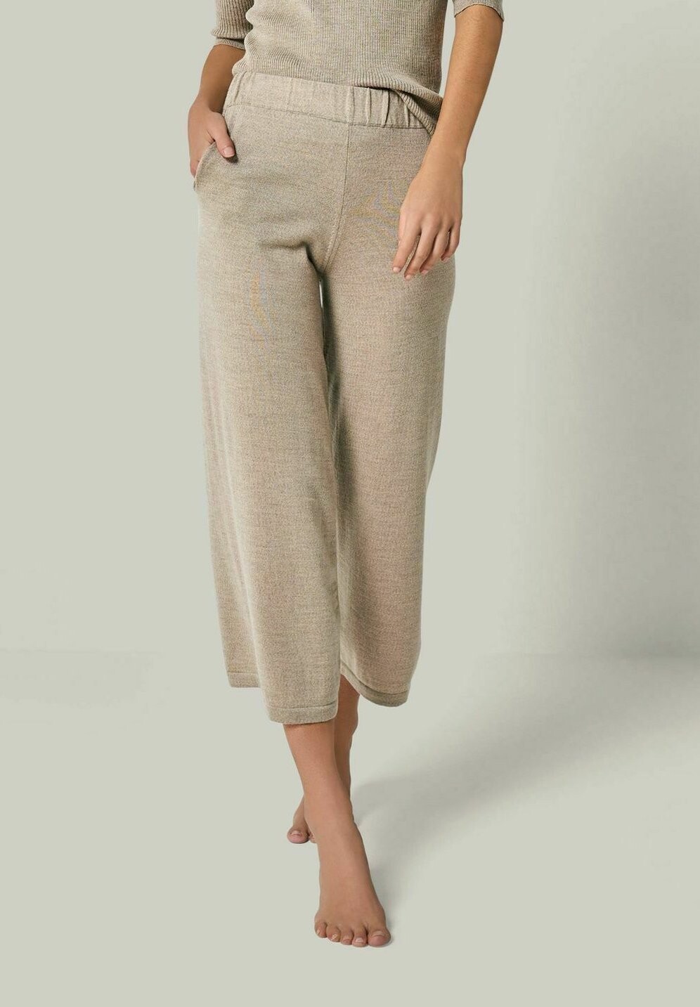 

Брюки DANA MERINO WOLLE 7/8 STRICKHOSE YOU LOOK PERFECT, серо-коричневый