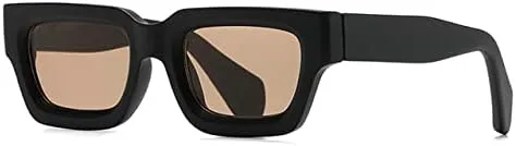 

Солнцезащитные очки для женщин, прозрачные линзы с градиентом, винтажные мужские панк-очки, фиолетово-оранжевые солнцезащитные очки MTZJH, Matte Black Tea