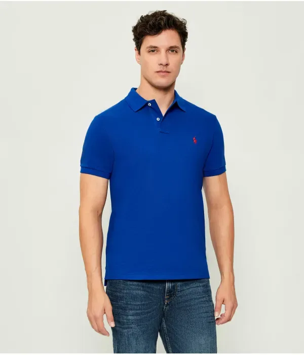 Полюс slim fit Polo Ralph Lauren, васильковый