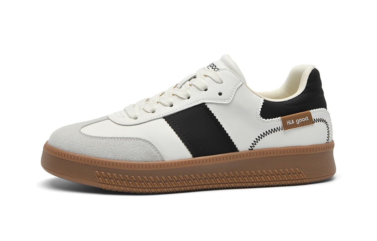 

HLA Низкие скейтерские кроссовки мужские бело-черные, цвет White Black