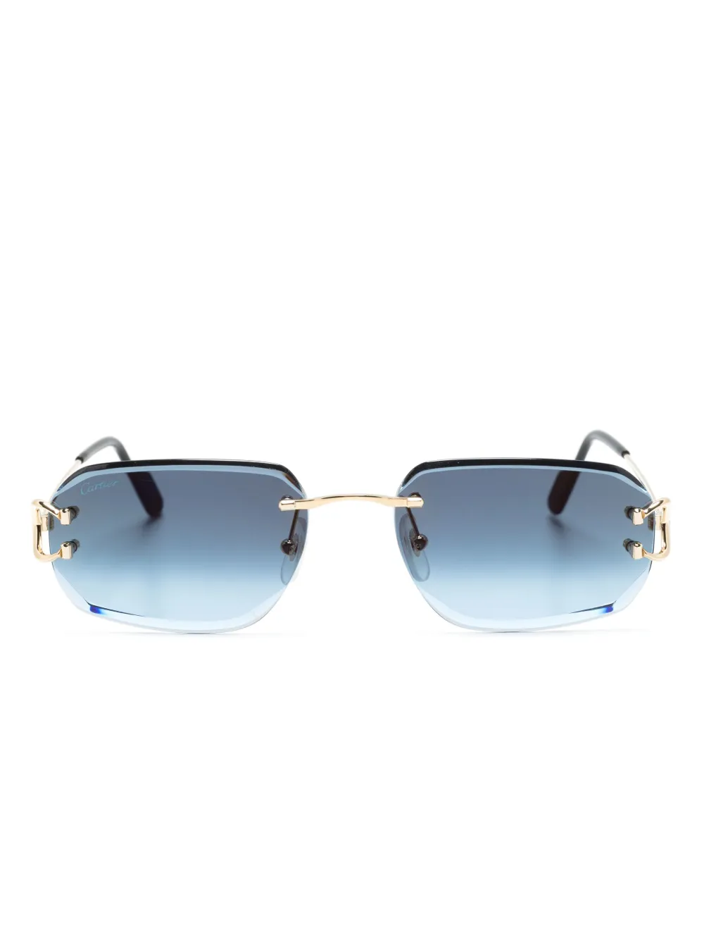 

Солнцезащитные очки 0468S в прямоугольной оправе Cartier Eyewear, золотой