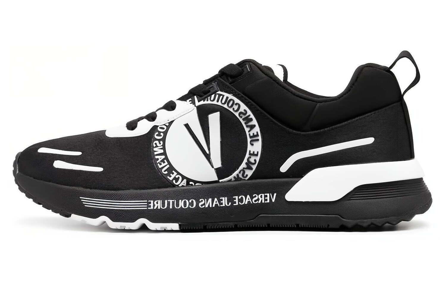 

Кроссовки VERSACE JEANS Lifestyle Shoes Men Low-top Black, черный
