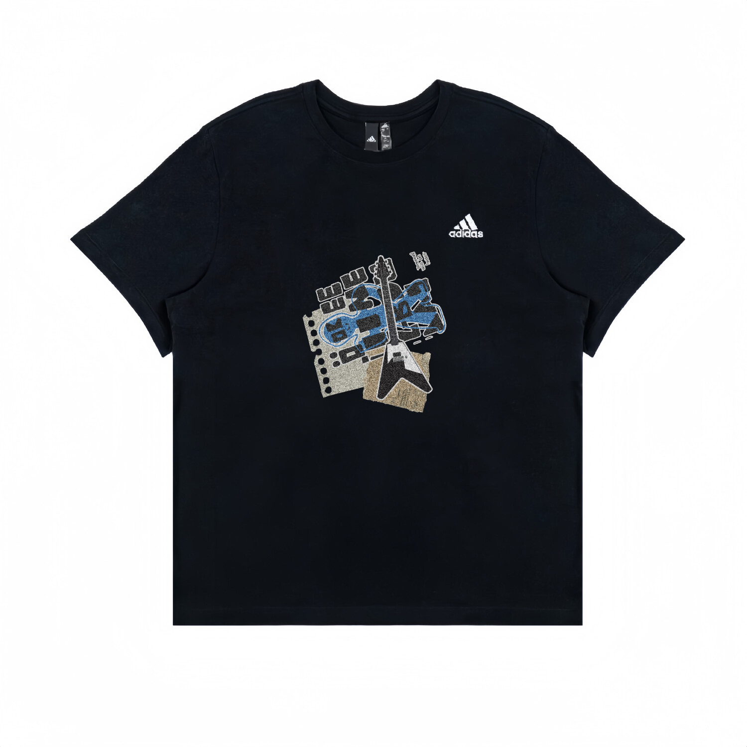 

Футболка унисекс черная Adidas, черный
