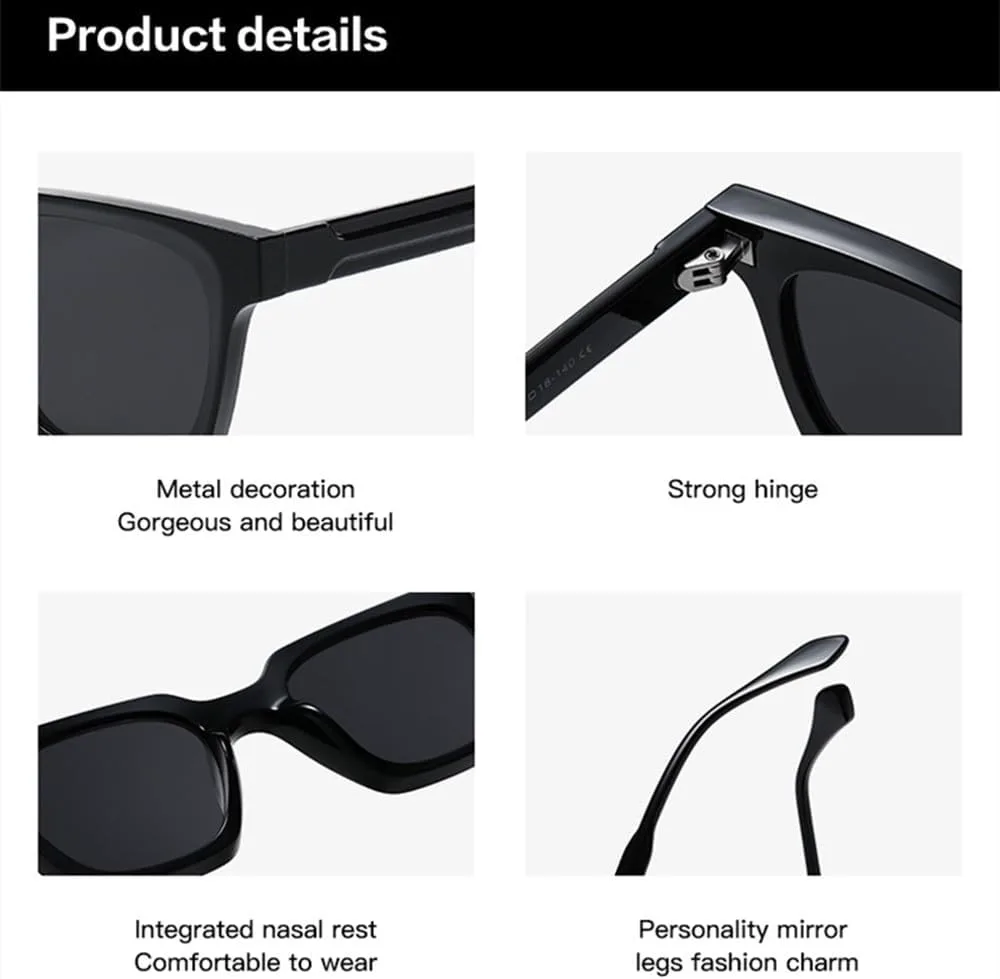 

Двухцветные солнцезащитные очки MUTYNE для женщин, модные очки с защитой от УФ-излучения UV400, трендовые солнцезащитные очки для мужчин, Clear Amber Gray