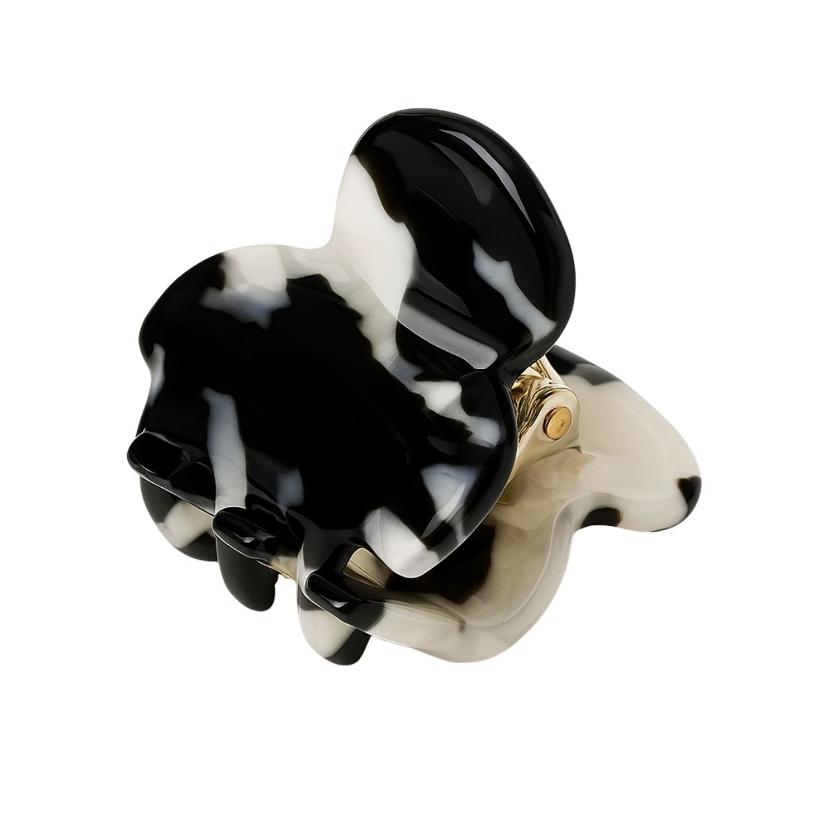 

Заколка для волос hara mini haarklammer Soho, black marble, количество 1 шт.