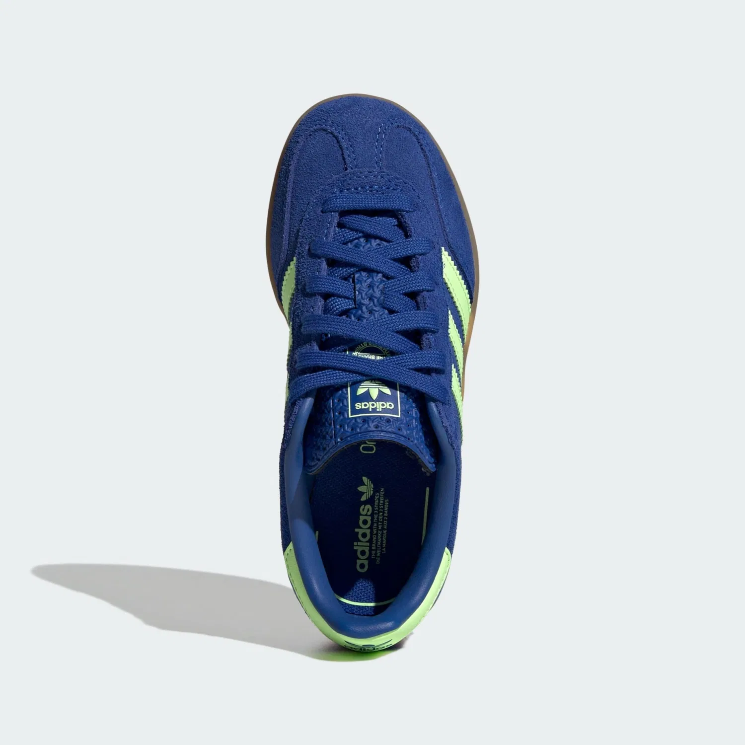 Кроссовки Adidas Originals Gazelle кобальтово-синего цвета — фото 3