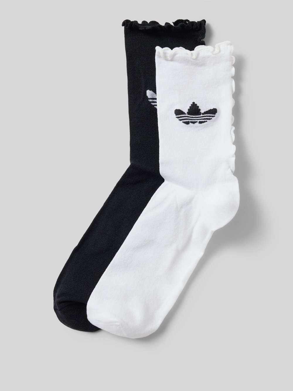 

Носки с фестончатым краем в упаковке 2 шт adidas Originals, белый