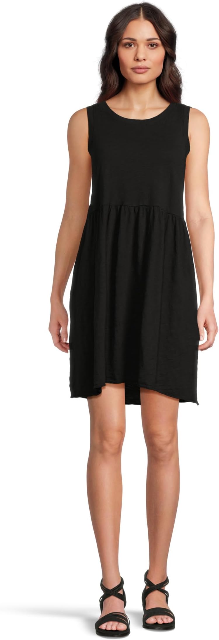 

Платье Mod-o-doc Drop Shirred Waist Tank Dress, черный