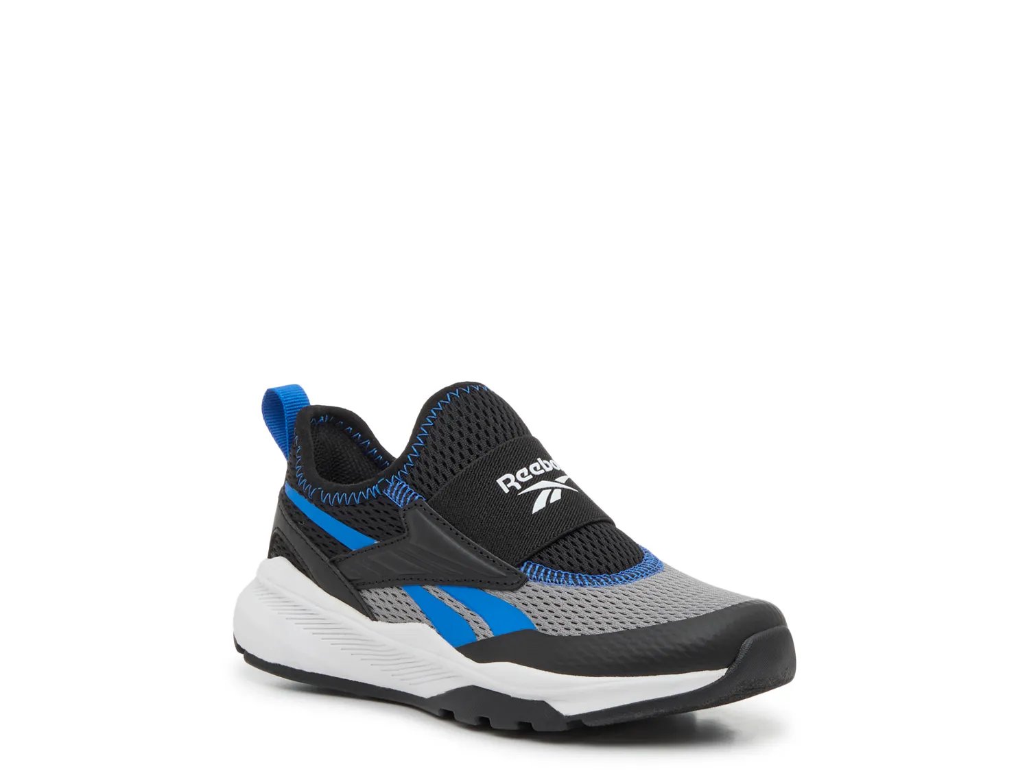 

Кроссовки Reebok Shadow Flux Slip-On Sneaker - Kids', черный/серый/синий