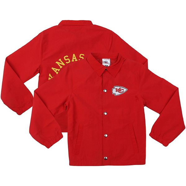 

Красная молодежная куртка Kansas City Chiefs T Buck's full-snap Wes & Willy