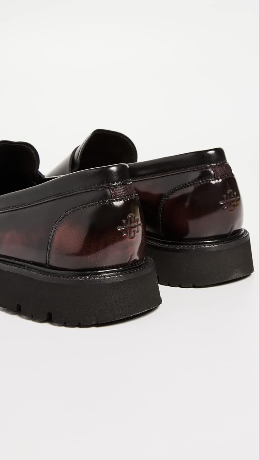 Мужские лоферы Cole Haan American Classics Penny, черный/бордовый — фото 4