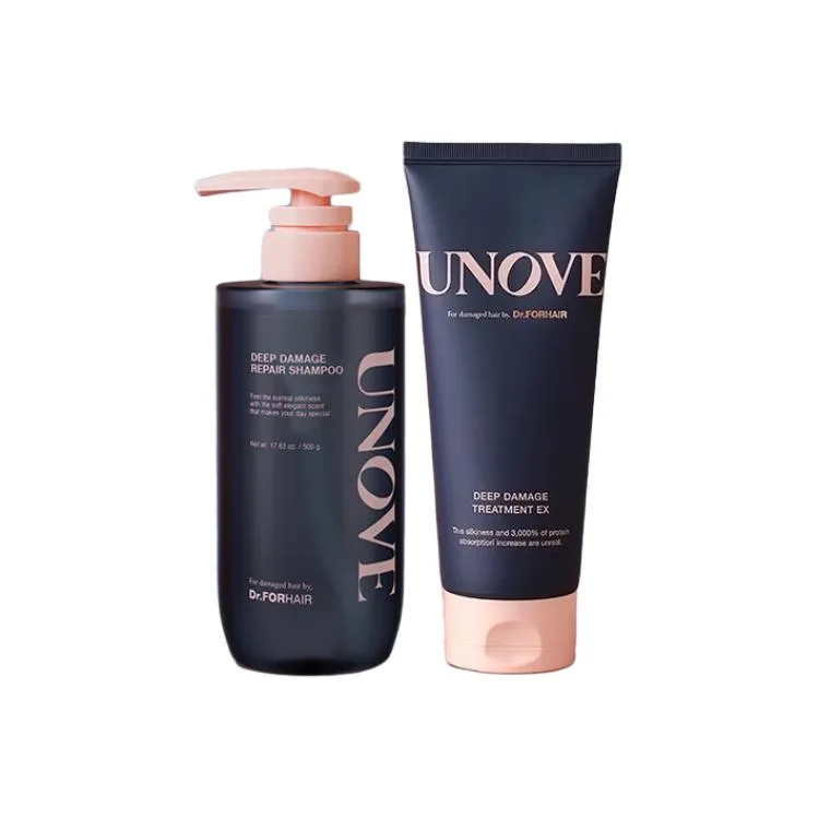 UNOVE Набор для ухода за волосами: шампунь 500 г и маска 320 мл, Hair Mask 320ml+Shampoos 500g*2 — фото 3